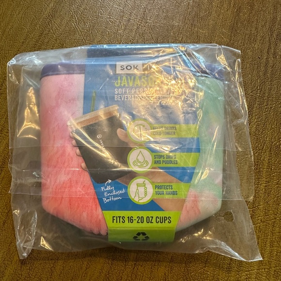 JavaSok Reusable Insulated Cold Beverage Sleeve. - Picture 4 of 4